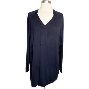 Cabi Womens Gala Sweatshirt Size Small Black Long Sleeve V-Neck